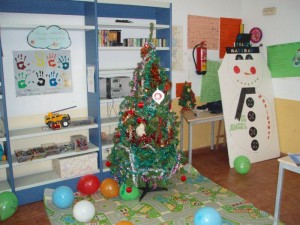 La decoración ya está lista para la fiesta
