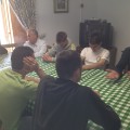 Concejales locales almuerzan con nuestros chicos del Piso de Apoyo