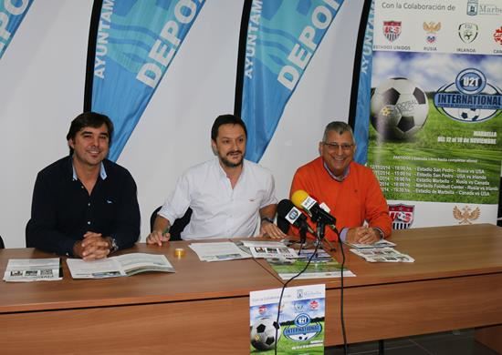 Rueda de prensa para presentar la participación de nuestros menores en el torneo internacional de fútbol