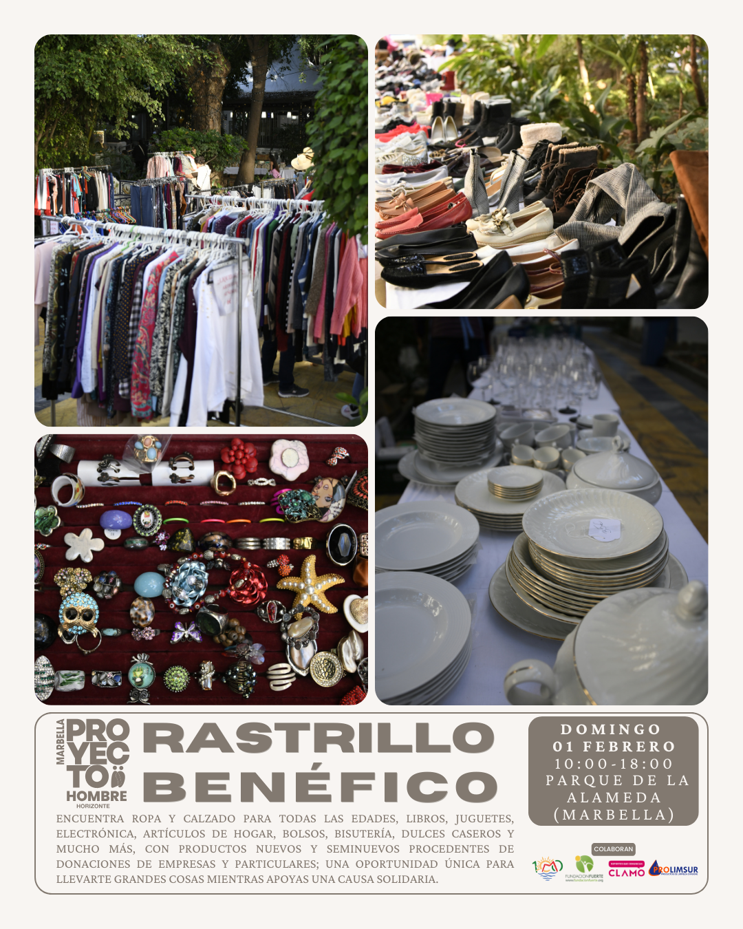 Rastrillo Benéfico de febreo - Horizonte proyecto Hombre
